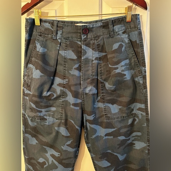 SUNDRY 29 Camo Pocket Pant Mineral Wash Blue MADE USA 🇺🇸 BUTTON FLY Cotton CLEAN - Picture 5 of 13